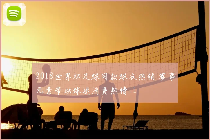 2018世界杯足球同款球衣热销 赛事元素带动球迷消费热情_1